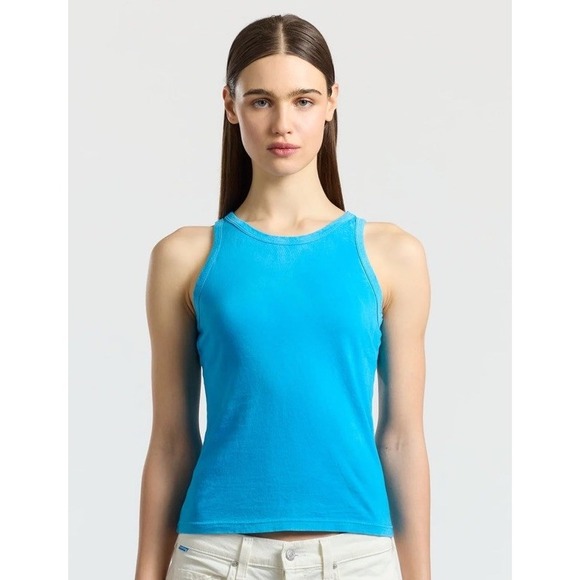 COTTON CITIZEN Women's‎ Standard Tank Top Size Large Blue - NWT - Picture 1 of 7